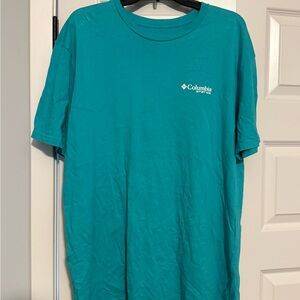 Columbia Men's Aqua Short Sleeve Tee